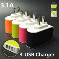 CARGADOR USB 3 X 1